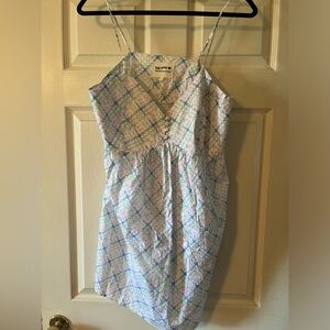 Djerf Ave- Airy Poplin Mini Dress Cottage Meadow